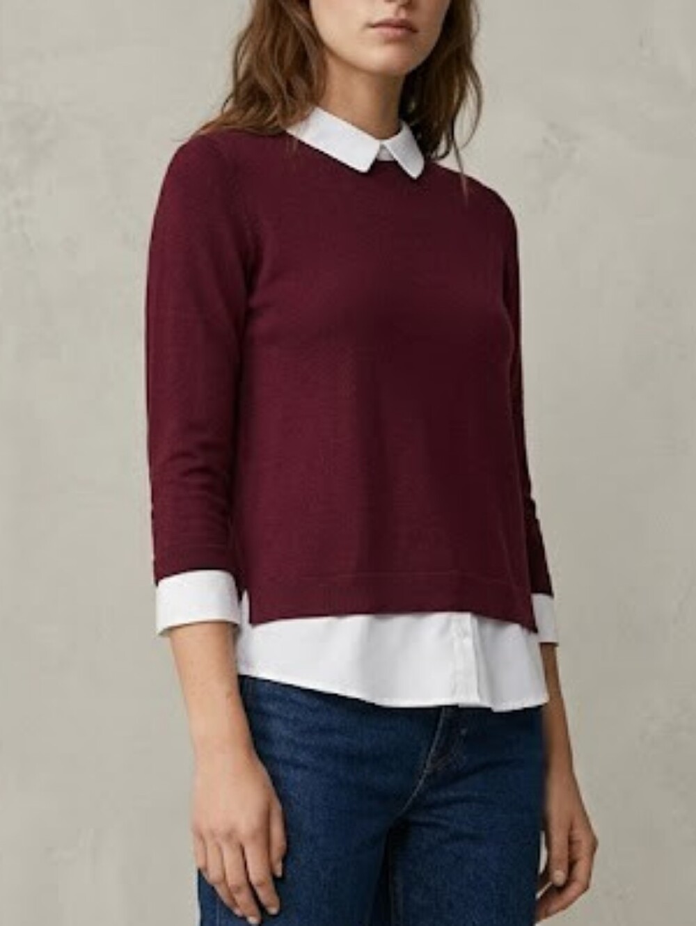 Simons Twik Mixed Media Top